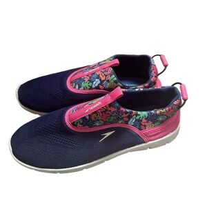 Speedo Surfwalker Junior Girls Sz L 4/5 Blue/Pink  Water Shoes